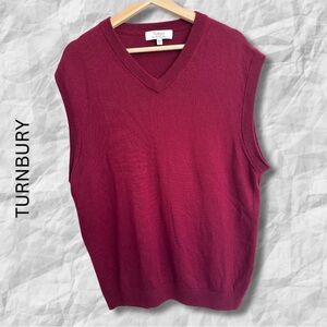 {Turnbury} WOOL Sleeveless Sweater Vest